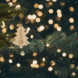 Zawieszka choinka sklejka -  personalizacja